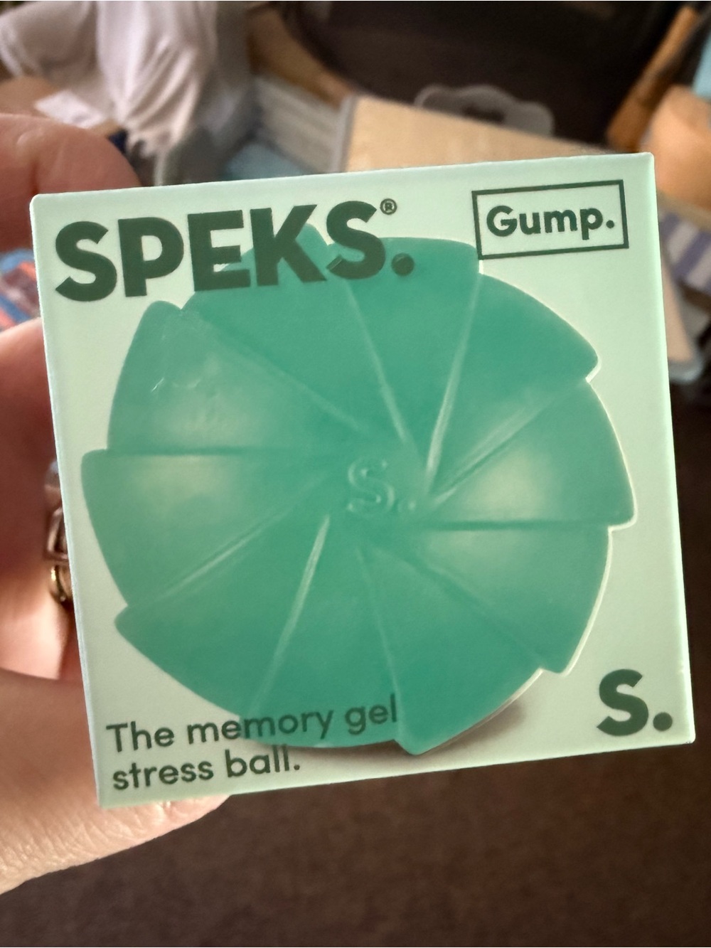 SPEKS. Gump Memory Gel Stress Ball - Seaglass- Mist